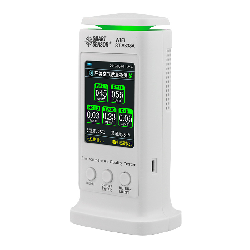 ?，擲T-8308A（WIFI版）環境空氣質量檢測儀圖片2