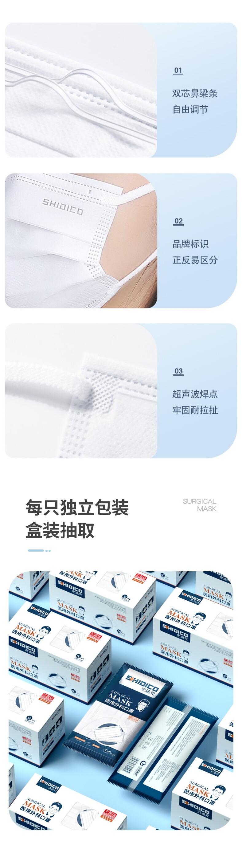 史迪克SDCWKA50滅菌級醫用外科口罩圖片2