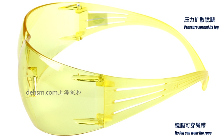 3M SF203AF透明防霧防護眼鏡圖片-反面